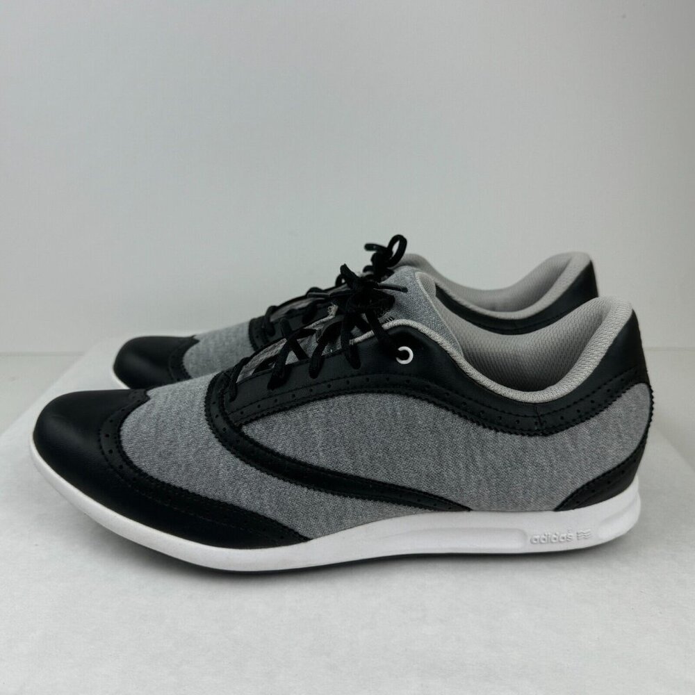 Adidas Adicross Womens Gray Black Wingtip Spikeless Golf Shoes Size 9.5 NEW - Picture 3 of 11